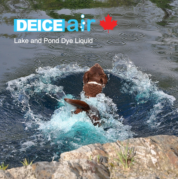 DeiceAir concentrated liquid pond dye formulated